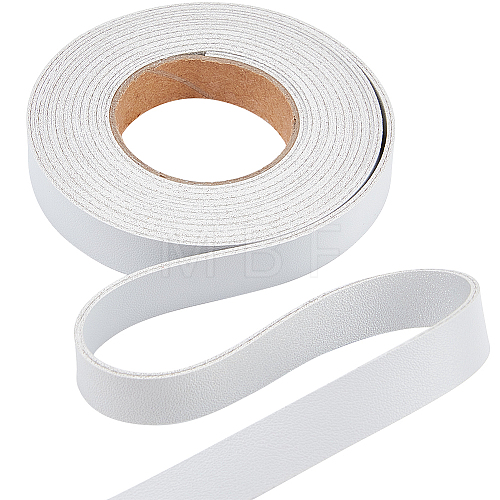 2M PVC Double Face Imitation Leather Ribbons SRIB-WH0011-127A-05-1