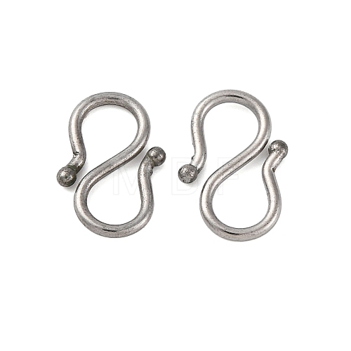 Non-Tarnish 304 Stainless Steel S-Hook Clasps STAS-R157-03P-1