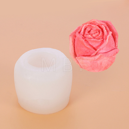 Rose Flower Shape DIY Candle Silicone Molds WG45115-01-1