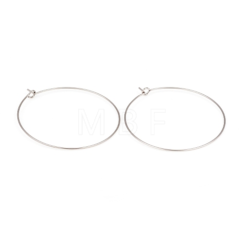 316L Surgical Stainless Steel Hoop Earring Findings STAS-G229-07P-05A-1