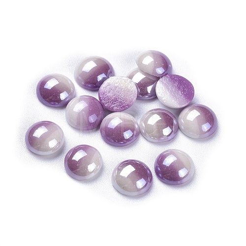 Opaque Glass Cabochons GGLA-S038-12C-8mm-1