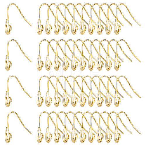 DICOSMETIC 60Pcs Brass Earring Hooks KK-DC0003-89-1