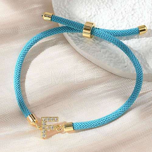 Adjustable Nylon Cord Bracelets BJEW-C096-01G-06-1