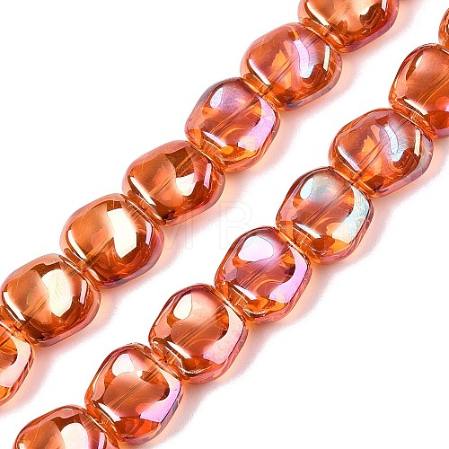 Electroplate Glass Beads Strands EGLA-N012-07M-1