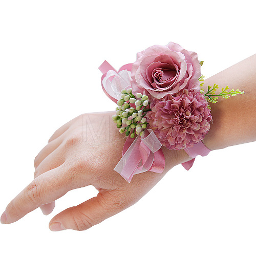 Cloth Flower of Life Wrist Corsage HULI-PW0002-002D-1