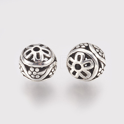 Tibetan Style Alloy Beads TIBEB-L002-13AS-1