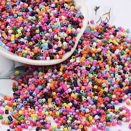 Baking Paint Glass Seed Beads SEED-S042-05B-48-1