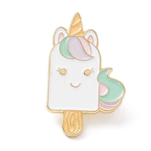 Unicorn Ice Cream Enamel Pin JEWB-A002-03E-1