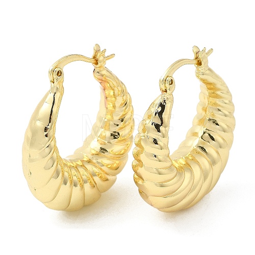 Brass Croissant Hoop Earrings for Women EJEW-K248-08G-1
