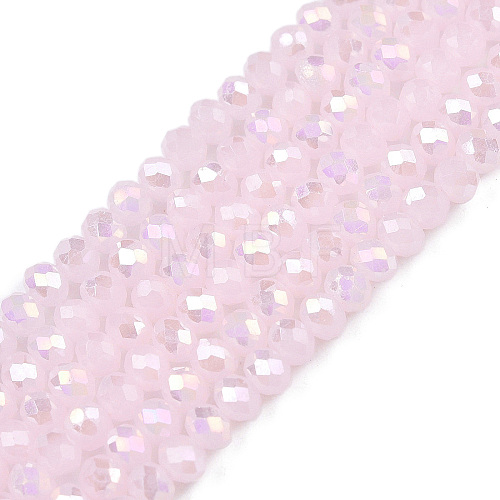 Electroplate Glass Beads Strands EGLA-A044-J2mm-B02-1