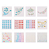 12 Sheets 12 Styles Resin Rhinestone Sticker Sets DIY-TA0004-68-7