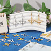 100Pcs 2 Colors Tibetan Style Alloy Pendants FIND-CA0011-58-5