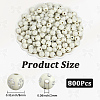 800Pcs Plating Acrylic Beads PACR-PA0001-24-2