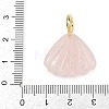 Natural Rose Quartz Carved Pendants G-G330-02G-06-3