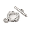 Non-Tarnish 304 Stainless Steel Toggle Clasps LS-STAS-H212-17P-2