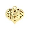 Hollow Brass Pendants for Valentine's Day KK-M289-03B-G-1