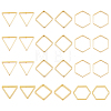 24Pcs 3 Style Brass Linking Ring KK-FH0005-06-1