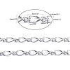 Iron Handmade Chains Figaro Chains Mother-Son Chains CHSM003Y-N-2