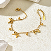 304 Stainless Steel Charm Bracelet for Women KN8980-1