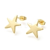 Brass Stud Earrings EJEW-B118-03G-4