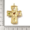 Ion Plating(IP) 304 Stainless Steel Colorful Rhinestone Pendants X-STAS-C105-11G-3