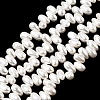 Electroplated Shell Pearl Beads Strands BSHE-B009-A01-5x8mm-1