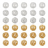  30Pcs 6 Style Brass Beads KK-TA0001-24-12