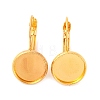 Brass Leverback Earring Findings KK-C1244-NRG-2