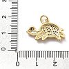 Rack Plating Brass with Cubic Zirconia Pendants KK-Q017-01E-G-3