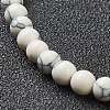 Synthetic Howlite Beaded Stretch Bracelets BJEW-D446-A-10-3