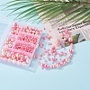 497Pcs 5 Style Rainbow ABS Plastic Imitation Pearl Beads OACR-YW0001-07D-9