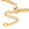 Rack Plating Brass Pave Clear Cubic Zirconia Heart Link Chain Bracelets BJEW-Q347-04G-3