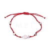 Nylon Braided Bead Bracelets for Women Men BJEW-JB11312-3