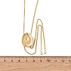 Brass Cowboy Hat Bolo Tie Lariat Necklaces NJEW-D346-01G-3