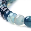 Natural Striped Agate/Banded Agate Beads Strands X-G-S259-04C-10mm-3