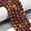 Natural Striped Agate/Banded Agate Beads Strands G-B079-A05-03B-2