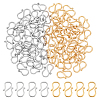 60Pcs 2 Colors 304 Stainless Steel S-Hook Clasps STAS-UN0063-31-1