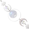 Glass Teardrop Window Hanging Suncatchers HJEW-JM04515-02-4
