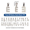 26Pcs Alloy with Crystal Rhinestone Charms PALLOY-CA00043-2