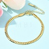 304 Stainless Steel Snake Chain Bracelets for Women BJEW-U019-04G-07-1