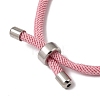 Round Nylon Milan Cord Slider Bracelet Making BJEW-L722-01P-12-2
