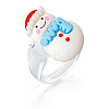 Christmas Cartoon Resin Finger Rings WG579E9-03-2