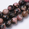 Natural Rhodonite Beads Strands G-S281-24-8mm-1