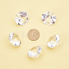 Acrylic Diamond Gems Pointed Back Cabochons GACR-PH0003-01C-3