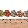 Painted Glass Beads Strands GLAA-B037-13-4