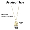 1Pc Initial Letter Brass Pendant Necklaces NJEW-YW0001-24R-2