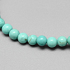 Dyed Synthetic Turquoise Beaded Stretch Bracelets X-BJEW-Q689-47-2