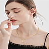 1Pc 304 Stainless Steel Letter Pendant Necklaces NJEW-LP0001-33E-G-4