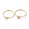 316 Surgical Stainless Steel Hoop Earrings Findings STAS-K146-039-25mm-G01-2