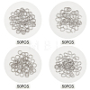 200Pcs 4 Style 304 Stainless Steel Jump Rings STAS-DC0005-83-4